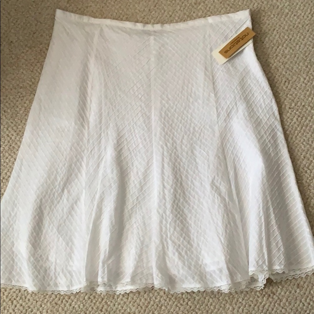 White woman’s skirt